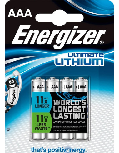 1x4 ENERGIZER Ultimate Lithium Micro AAA 1.5V