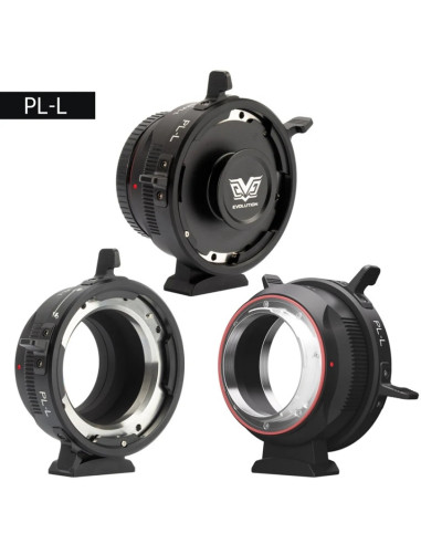 PL target adapter to L-Mount camera