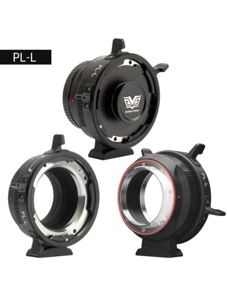 PL target adapter to L-Mount camera