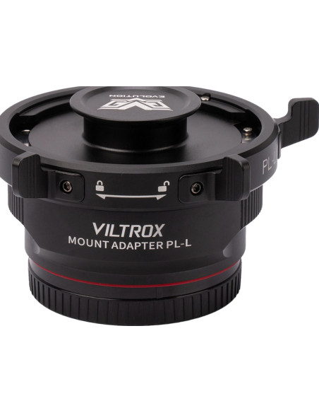PL target adapter to L-Mount camera