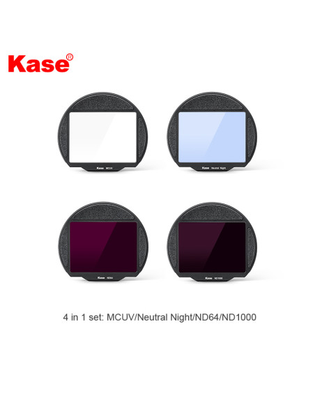 Clip Filter Set 4-in-1 MCUV / Neutral N / ND64 / ND1000 for Fuji GFX50 - GFX100