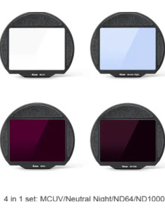 Clip Filter Set 4-in-1 MCUV / Neutral N / ND64 / ND1000 for Fuji GFX50 - GFX100 2