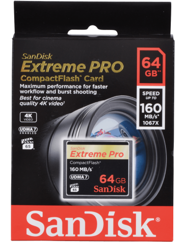 64GB Extreme Pro CF 160MB / S 64GB