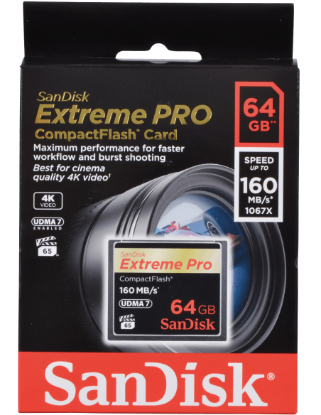 64GB Extreme Pro CF 160MB / S 64GB