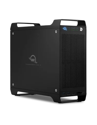 OWC TB3F80D096 96.0TB Thunderbay Flex Flexible 8-Bay Storage / Dock / PCIe Enclosure with 2x TB3 Ports Featuring Softraid XT. TB