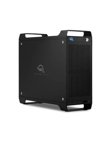 OWC TB3F80D144 144.0TB Thunderbay Flex Flexible 8-Bay Storage / Dock / PCIe Enclosure with 2x TB3 Ports Featuring Softraid XT. T