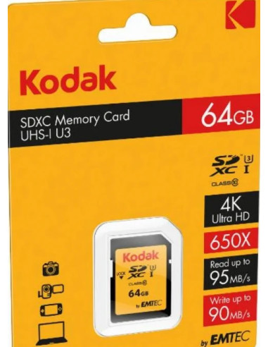 SDXC 64GB Ultra Performance Class 10 UHS-I U3 V30 A1