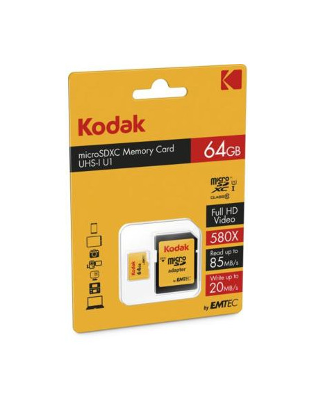 EKMSDM64GXC10K 64GB MicroSDXC UHS-I Class 10