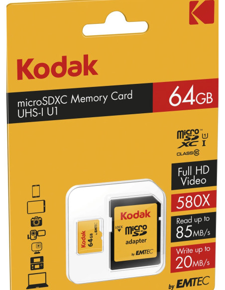EKMSDM64GXC10K 64GB MicroSDXC UHS-I Class 10
