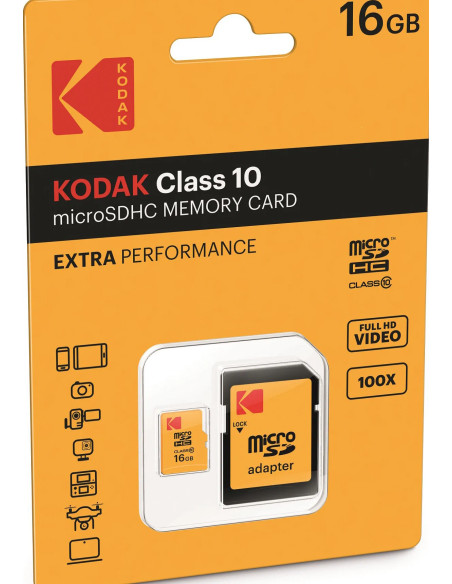 16GB MICRO SDHC Class 10 Extra Performance with adapter