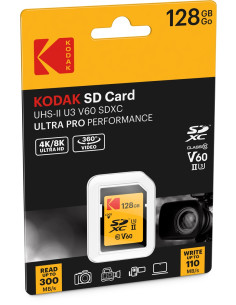 EKMSD128GUHS2V SD 128GB UHS-II U3 CL.10 V60 Ultra Pro
