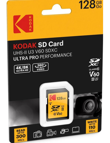 EKMSD128GUHS2V SD 128GB UHS-II U3 CL.10 V60 Ultra Pro