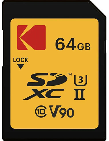 SDXC 64GB Class 10 UHS-II U3 V90 Ultra Pro Performance