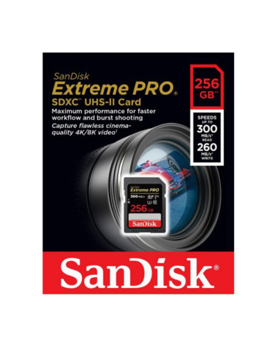 Extreme Pro 256 GB SDXC UHS-II Class 10