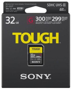 32GB SDHC Tough UHS II U3 R300MB / S W299MB / S 4K V90 IPX68