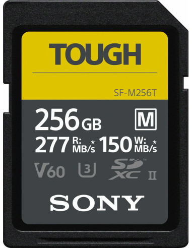 Tough SDXC 256GB M UHS-II U3 277Mbs / 150mbs 4K V60