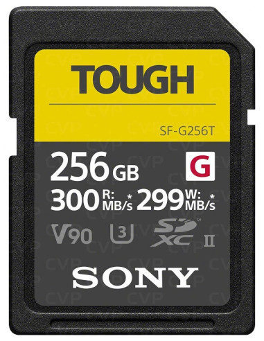 256GB SDXC Tough UHS II U3 R300MB / S W299MB / S 4K V90 IPX68
