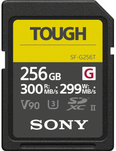 256GB SDXC Tough UHS II U3 R300MB / S W299MB / S 4K V90 IPX68 2