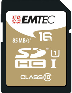 16GB SDHC Class 10 Gold Plus 85MB / 24MB U1 2
