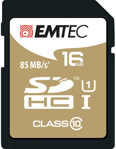 16GB SDHC Class 10 Gold Plus 85MB / 24MB U1