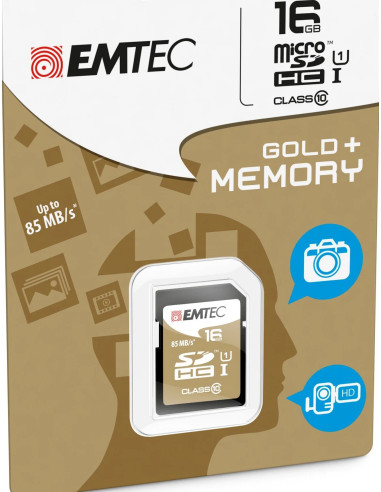 16GB SDHC Class 10 Gold Plus 85MB / 24MB U1