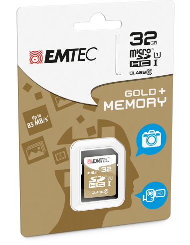 32GB SDHC CL.10 GOLD PLUS 85MB / 24MB U1
