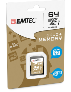 64GB SDXC CL.10 GOLD PLUS 85MB / 24MB U1