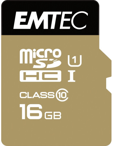 16GB MICRO SDHC CL.10 GOLD PLUS U1 + Adapter