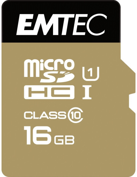 16GB MICRO SDHC CL.10 GOLD PLUS U1 + Adapter