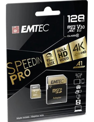 MicroSD 128GB UHS-I U3 V30 A1 Speedin Pro Class 10