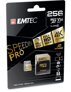 MicroSD 256GB UHS-I U3 V30 A1 Speedin Pro Class 10