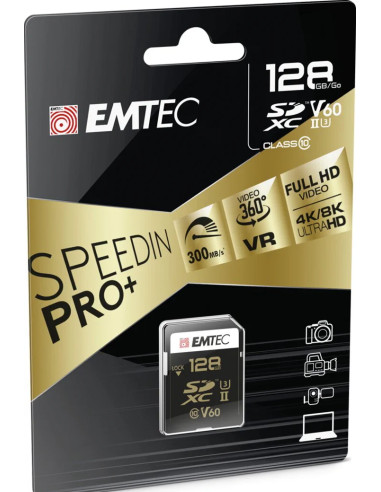 ECMSD128GUHS2V60 128GB UHS-II U3 V60 Speedin Pro +