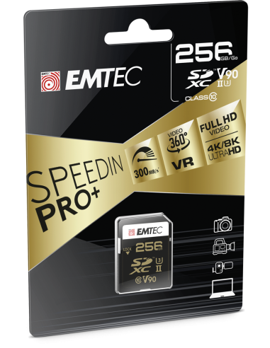Speedin Pro + 256 GB SDXC UHS-II Class 10 V90 U3