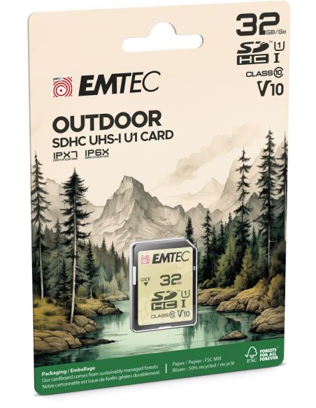 SD Outdoor 32GB Class 10 UHS-I V10 U1 IP6X IPX7