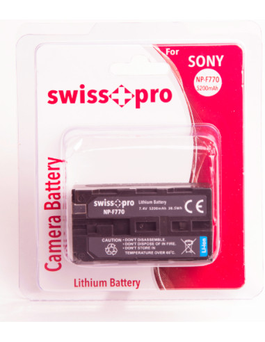 Lithium Sony NP-F770 5200mAh