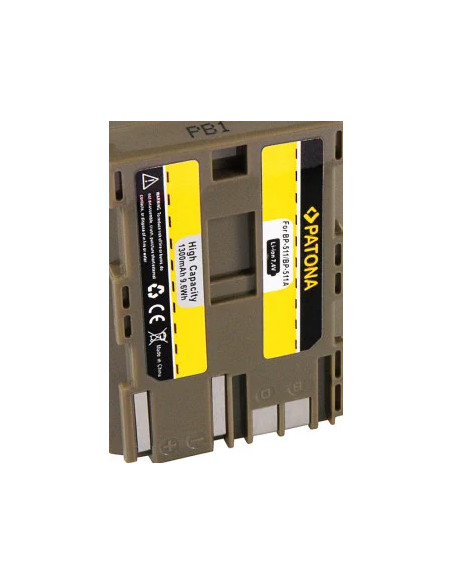 Battery CANON BP-511, BP-512 CANON EOS-D30 D60 G1, G2