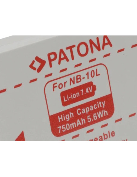NB-10L 7.4 V 750 mAh