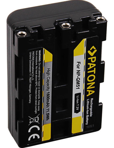 Battery Sony NP-FM55 QM51 FM50 DSLR-A100
