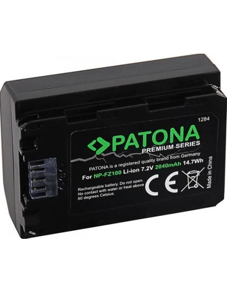 NP-FZ100 Premium 7.2 V 2250 mAh