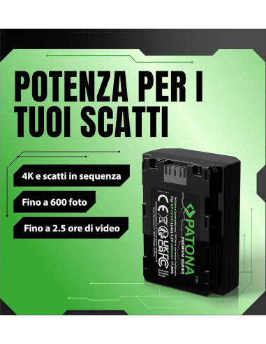 NP-FZ100 Premium 7.2 V 2250 mAh