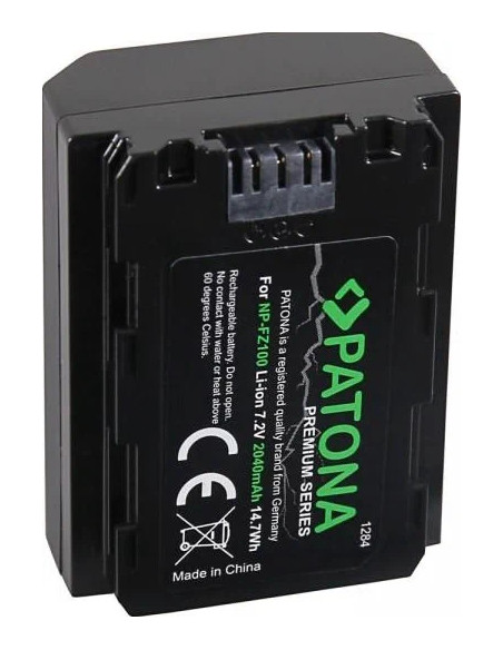 NP-FZ100 Premium 7.2 V 2250 mAh