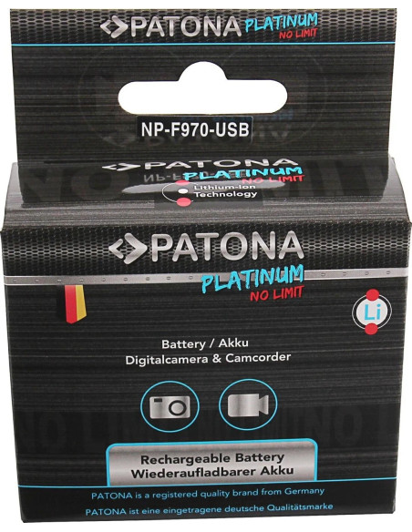NP-F970 Platinum 10050mAh with MicroUSB port