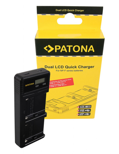 Smart Dual LCD charger for NP-F batteries