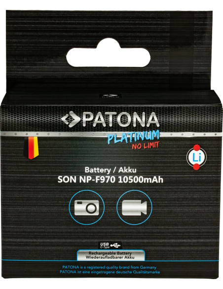 NP-F970 Platinum with PD20W USB-C