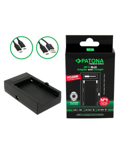 Premium Multi Adapter and Charger for SONY NP-F Series PD30W USB-C DC5521 / DC5525 DC8V / 12V With 1/4 Inch Thread Thread
