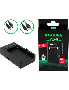 Premium Multi Adapter and Charger for SONY NP-F Series PD30W USB-C DC5521 / DC5525 DC8V / 12V With 1/4 Inch Thread Thread 2