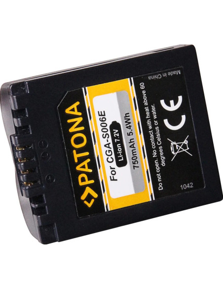 1042 Lithium 750 mAh ion battery / camera battery