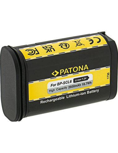 battery for LEICA Q2 Q3 SL2 SL2S BP-SCL6 LC-SCL6 19 531
