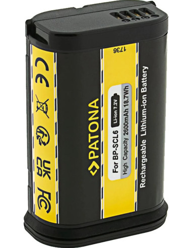 battery for LEICA Q2 Q3 SL2 SL2S BP-SCL6 LC-SCL6 19 531