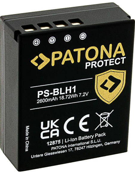 12875 Lithium 2600 mAh lithium ion camera battery / video camera